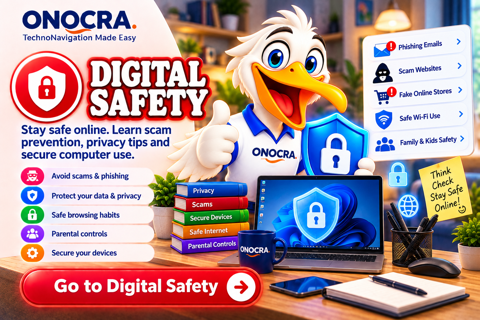 ONOCRA Digital Safety for computers and laptops